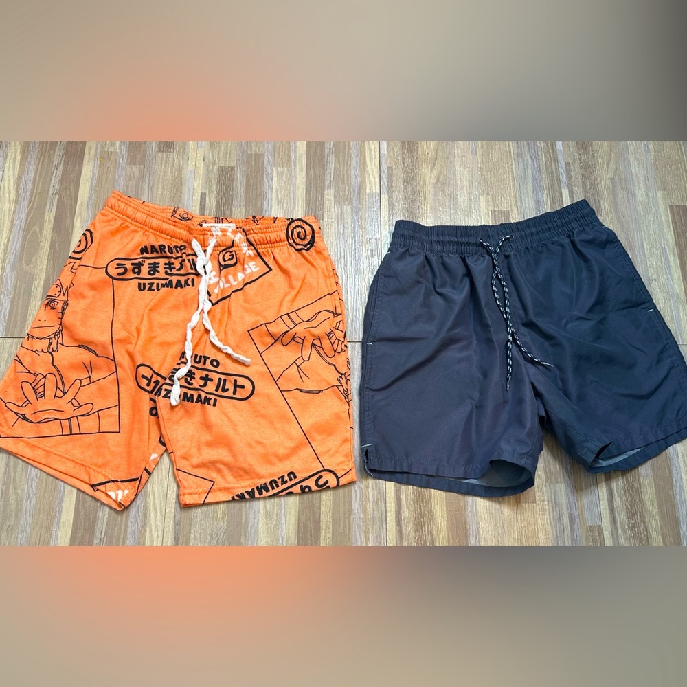 (2) Pairs of Men’s Casual Shorts Uzumaki & Gray, Size Small